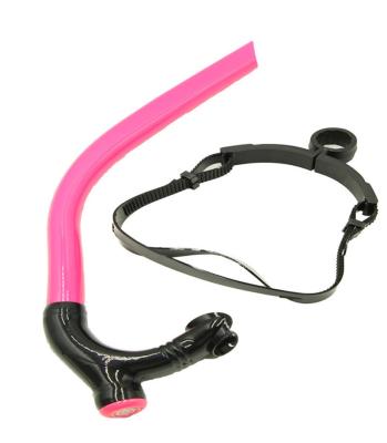 China Scuba swimmer's snorkel with comfortable silicone mouthpiece and one-way bleed valve for swimming speed, training for sale