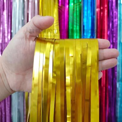 China 2021 new product party decoration foil fringe silver star foil metallic curtains foil fringe curtains for bachelor for sale