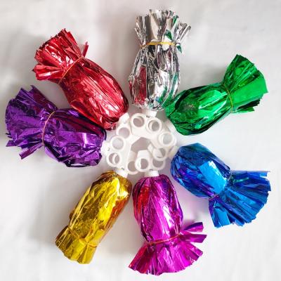 China Factory Direct Selling Pompoms Different Color PET Cheerleader Pompoms For Football Cheering Basketball Cheers for sale