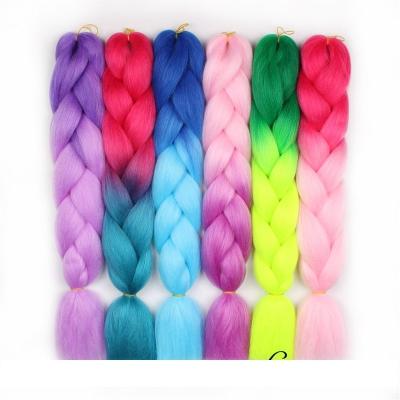 China Wholesale X Wave Afro Pressure Braiding Ombre Braiding Hair Good Quality Synthetic Jumbo Hair Extension Wigs for sale