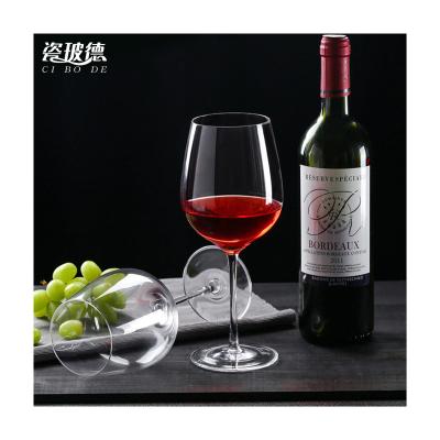 China Wholesale Custom Glass Wine Glass Gift Box Large Size Long Stem Goblet Customize Custom Logo Wine Glass Charm for sale