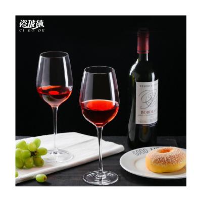 China Wholesale Custom Glass Wine Glass Gift Box Large Size Long Stem Goblet Customize Custom Logo Wine Glass Charms for sale