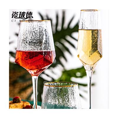 China New creative colorful champagne cup wedding party champagne goblet glass cups by classic/postmodern professional wine for sale