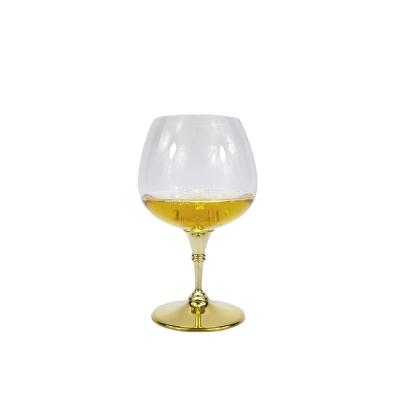 China Metal Feet Base Excellent Gold Foil Brandy Dwarf Foot Cup Zj035-R Factory Directly Sales for sale