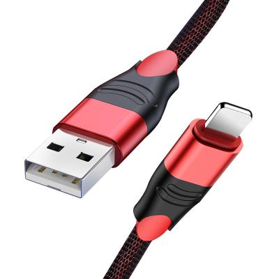 China MP3/MP4 Player Nylon Braided Multiple USB Cable For iPhone12 11 XS 8 7 6 Mic USB Type C Charger Cable For Samsung S9 S10+ for sale