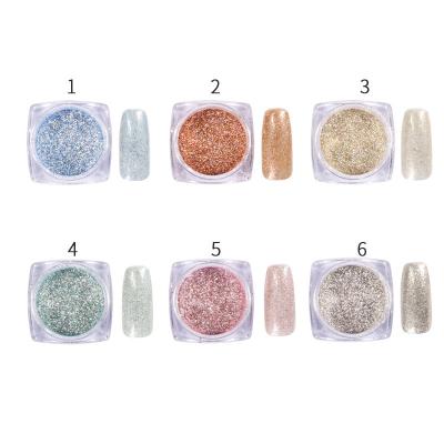 China Nail Tips Nail Art Decorations Clear Color Fale Acrylic Dipping Powder 6 Colors Bulk Jar Private Label Sellers Covered Nail Supplies for sale