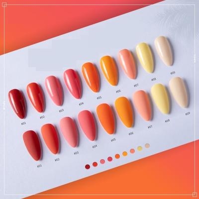 China 2022 Summer New Arrival GEL Polish Low Price NAIL Guaranteed Quality Nature Resin Gel Orange UV Nail Polish for sale