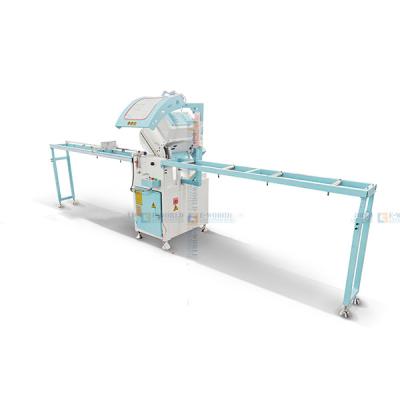 China PVC/UPVC/plastic/Vinyl/Aluminum process profile ready to ship aluminum single head window and door cut saw for sale