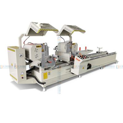 China Hot High Quality PVC/UPVC/plastic/Vinyl/Aluminum Process Double Head Aluminum Profile Window And Door Saw Cutting Machine for sale