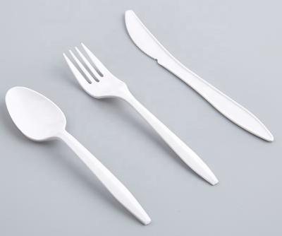 China Home 2.5g PP Household Disposable Plastic Knife Forks Spoons Hotel Restaurant Hotel Spoons Party Cutlery Utensils Plastic Spoon Tableware for sale