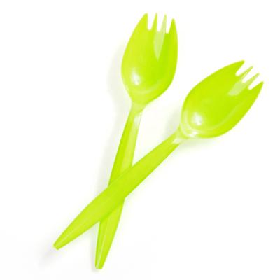 China Food Grade Disposable Plastic Spork Home Hotel Restaurant PS Home Restaurant Any Color for sale