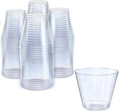 China 5 Oz PS/PP Disposable 5 Oz Clear Plastic Disposable Clear Plastic Tumbler Cups for sale