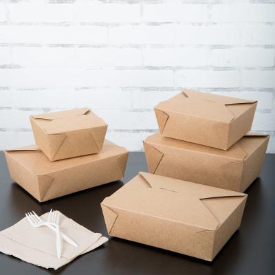 China Recycled Materials Recycled Materials Custom Disposable Container Outlet Lunch Packing Boxes For Fast Food Grade Packing Box Paper Container for sale