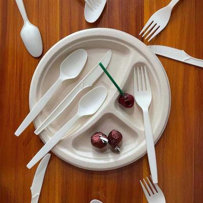 China PLA 7 Inch Forks and Eco Friendly Compostable Cutlery Suppliers CPLA Cutlery Suppliers for sale