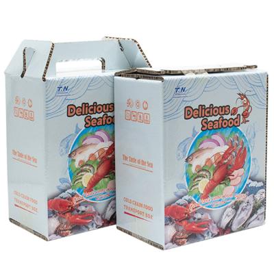 China Recyclable Custom Printing service cold chain transportation packaging box for fresh fruit and vegetable insulated shipping boxes for food for sale