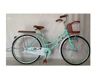 China Fashion Design 26inch Steel 24 Woman Bike City Bicycle For Outdoor Activityy Bike for sale