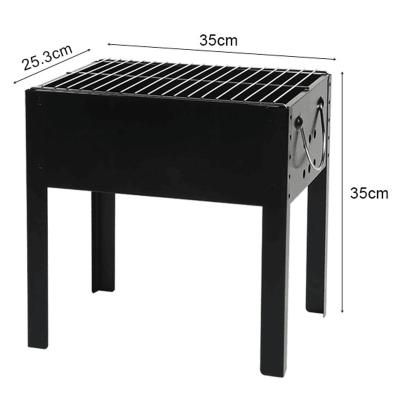 China Hot Selling Portable Folding Charcoal BBQ Grill Custom Outdoor BBQ Grill Portable Folding Steel Grills for sale