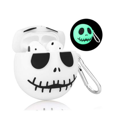 China Airpods Case For Airpod 1/2 Case, Cool Cute Cartoon Skull Silicone Character Design Cover For AirPods Pro Case for sale