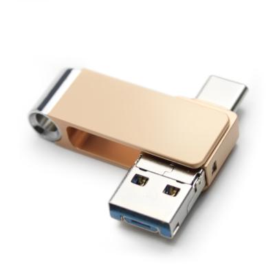 China Type C OTG Micro 3 Metal Usb3.1 16gb 32gb 64gb 128gb In 1 USB Flash Drives for sale