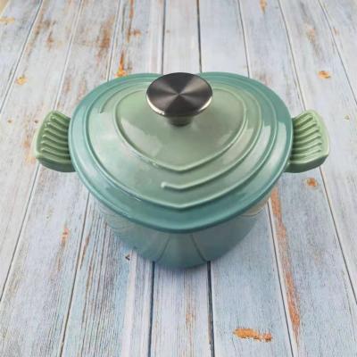 China Sustainable enamel cast iron pot / soup pot / high quality and low price for sale