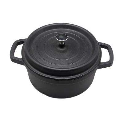 China Sustainable Cast Iron Cookware Round Enamel Casserole Cooking Pot for sale