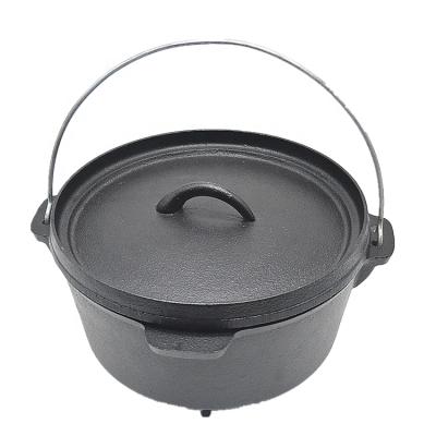 China Durable Non Sized Large Size Camping Dutch Oven Stick Cast Iron Deep Legs for sale