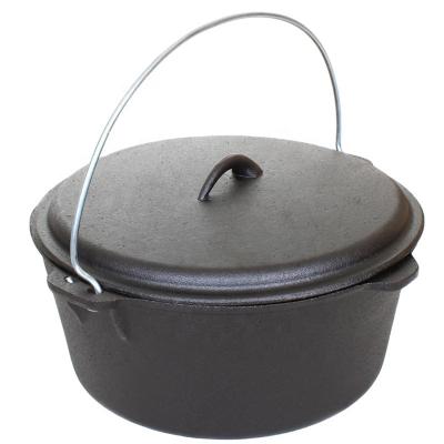 China Sustainable Large Size Camping Casserole Stick Deep Cast Non Dutch Oven for sale