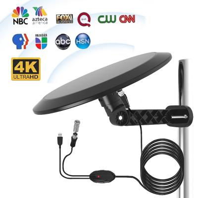 China Best OEM/ODM Rotation 1080P HD 360 Degree Digital TV Remote Control Antenna Plastic UHF Indoor Outdoor HDTV Aerial Aerial antena for sale