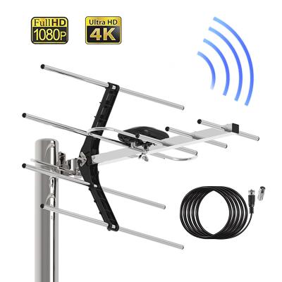 China Aluminum+plastic HDTV antena HD-05BOA1 best outdoor strong UHF TV antenna amplifier circuit 100miles long range singal antenna for sale