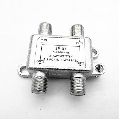 China CATV/SATV switch 3 way digital satellite catv diseqc 3x1 splitter 5-2400mhz TV optical splitter for sale