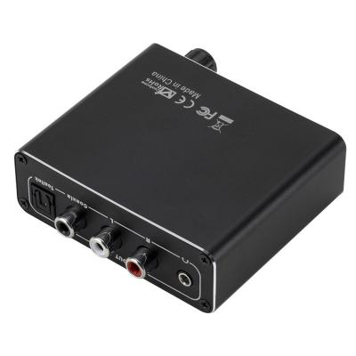 China RCA Jacks New Coaxial Fiber Digital To Analog Converter 5.1 To 3.5 Channel Decoder Audio Headphone Audio Converter With Adjustment for sale