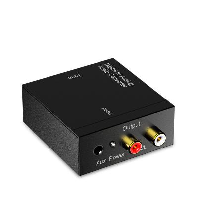 China RCA jacks 3.5 digital to analog adapter converter audio coaxial fiber to analog spdif to lotus decoder adapter audio converter for sale