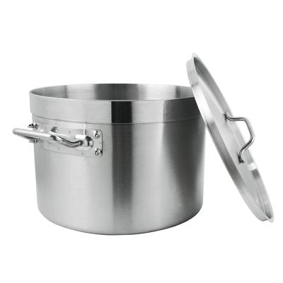 China 36CM Deep Draw 24L Stainless Steel Sustainable Stock Pot With Sandwich Bottom And Lid (Style 04) for sale