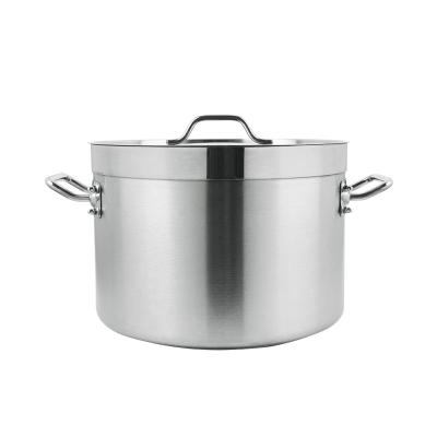 China 32CM Deep 17L SS Drawable Sauce Pot with Sandwich Bottom and Lid (Style 04) for sale