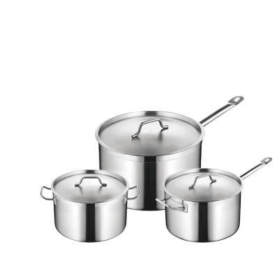 China Sustainable 0.9quart deep saucepan with sandwich bottom and lid (05style) for sale