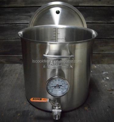 China Anvil 5.5gallon Viable Brew Kettle Beer Brewing Equipment Home Brew Kettle Mini Beer Kettle for sale