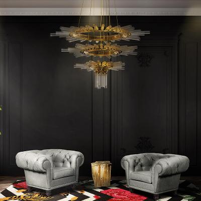 China Modern luxury custom crystal chandeliers in living room and study villa for sale