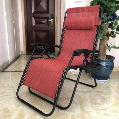 China Good Quality Modern Promotional Folding Sun Bed Beach Lounge Widen Chairs for sale