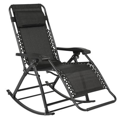 China Modern Wholesale Portable Folding Rocking Chair For Sit And Sleep for sale