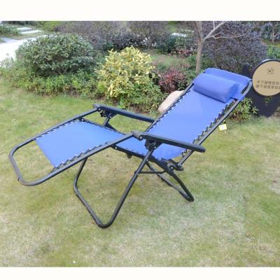 China Modern Weightless Chair Adjustable Casual Folding Outdoor Beach Recliner With Headrest for sale