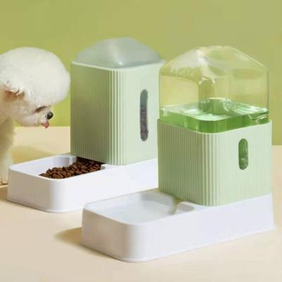 China Sustainable Automatic Bowl Dog Basin Cat Mouth Feeder Pet Non-wet Water Dispenser for sale