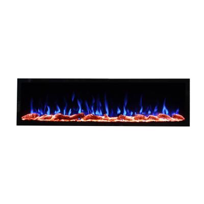 China Wholesale Cheap Modern 3D Modern Led Decor Fire Flame Non Built In Insert Wall Mounted Heat Electric Fireplace Non for sale