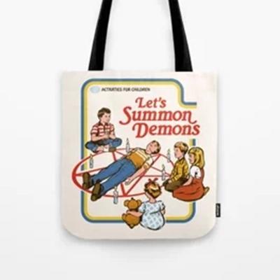 China Recyclable Office Lunch Customized Logo Printed Cotton Tote Bag Shopping Canvas With Zipper for sale