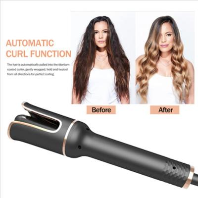 China Hotel Hair Curler Portable Automatic Curling Iron Rol Hot Brush Ceramic Steam Silk Curling Hair Curler Automatic Rotating Wave for sale