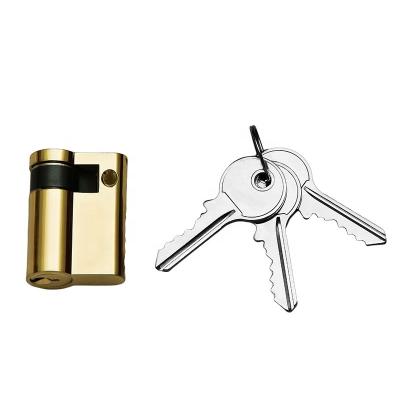 China Half euro cylinder brass door lock 45MM euro brass cylinder for sale