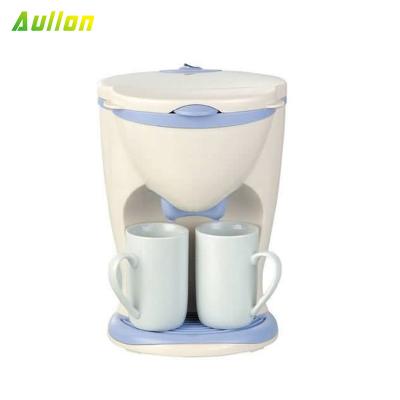 China Automatic Hotel Cafe 2 Cup Drip Home Hotel Company Coffee Marker Machine for sale