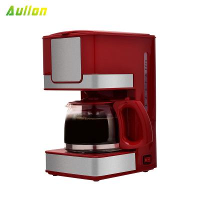 China Hotel 10-12 cup coffee machine household drip coffee maker with stainless steel decoration for sale