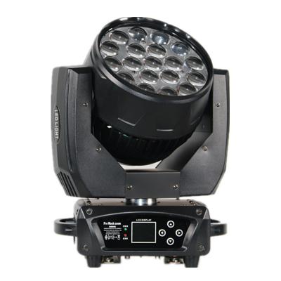 China Cheap Wash Stage 19*15W LED RGBW Aura Moving Head Lights With Zoom for sale