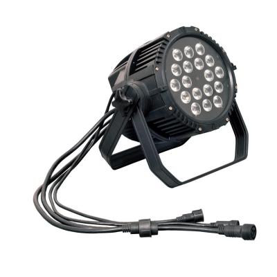 China 18pcs RGBWA+UV 6in1 or 5in1 or 4in1 LED Waterproof Par Light Par Can Light 290x290x410mm for sale