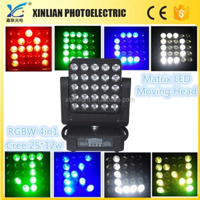 China 25pcs matrix led moving head lighting china cabezas moviles dage XL-LT001 for sale